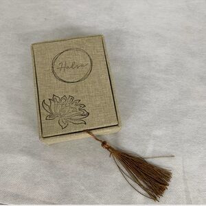 Halsa Stress Relief Mindful Breathing Necklace Find Your Zen Ball Chain 25”